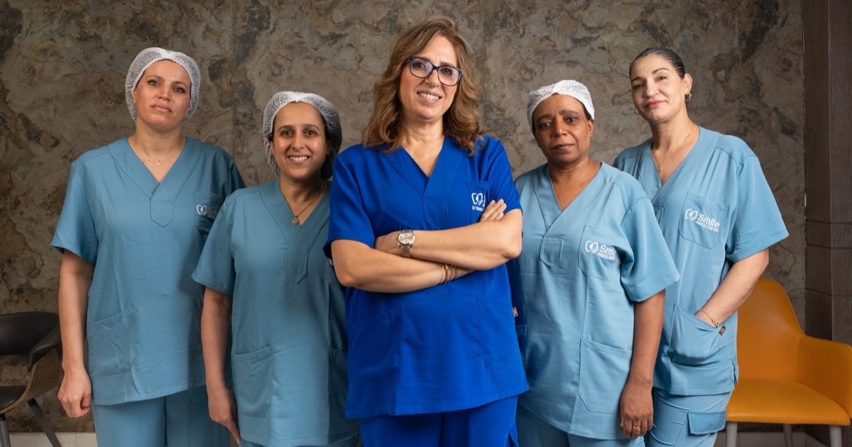 Dr Hanane Benmansour and the Smile Dental Center team, Casablanca, Morocco